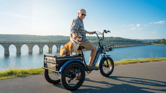 Adult 3-Wheel Cargo Ebike WHALE 2.0 with Canvas Bag