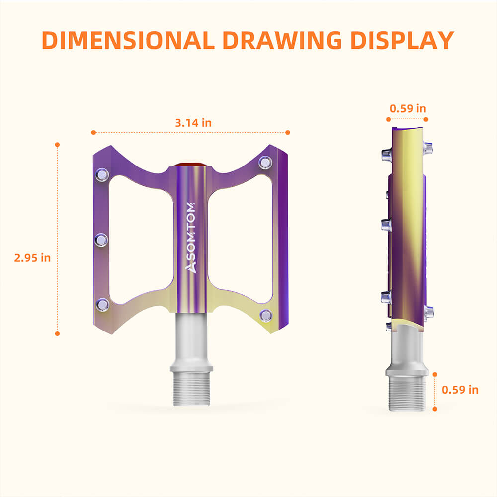 Bike Pedals - Asomtom Ebike