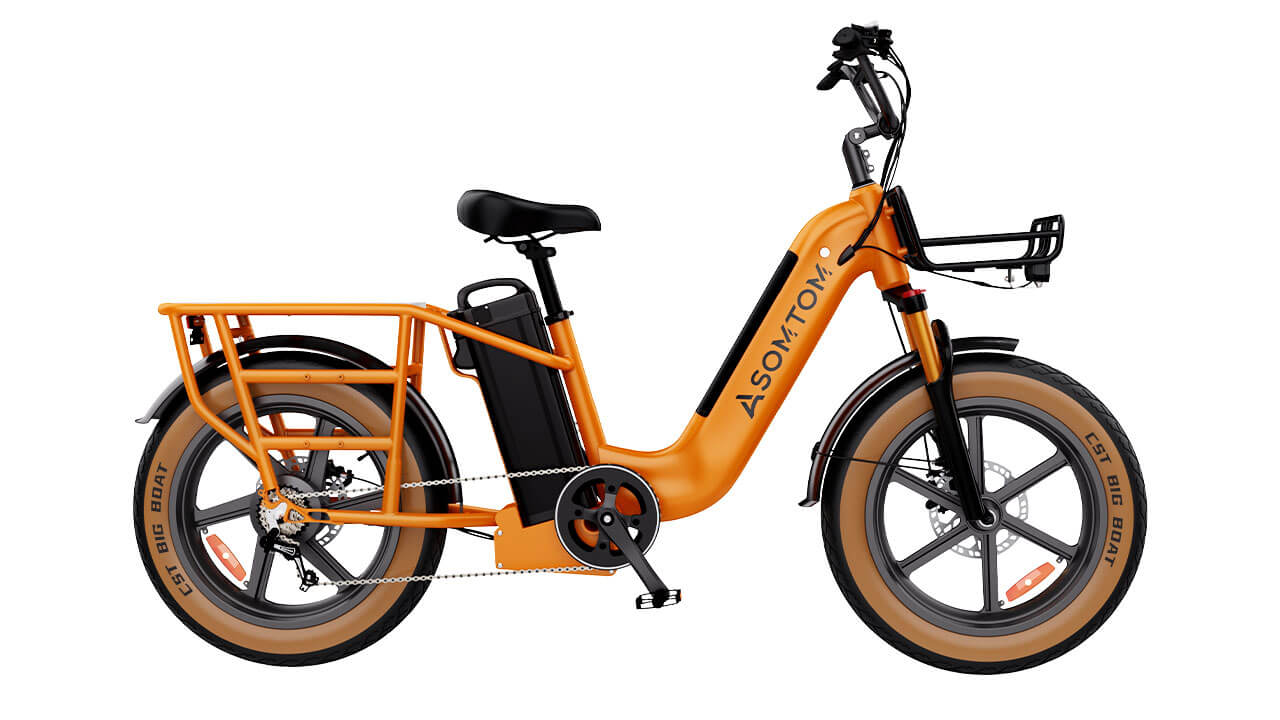 Low-step Dual-battery Cargo E-Bike MAMMOTH