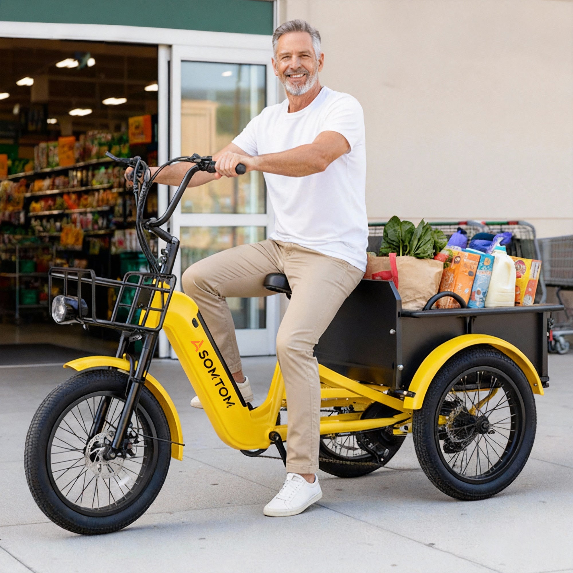 オアハカ ワイルド オテロイ 2世 MT-Camaron WHALE 2.0 with Metal Frame | Heavy-Duty E-Trike for Cargo & Family