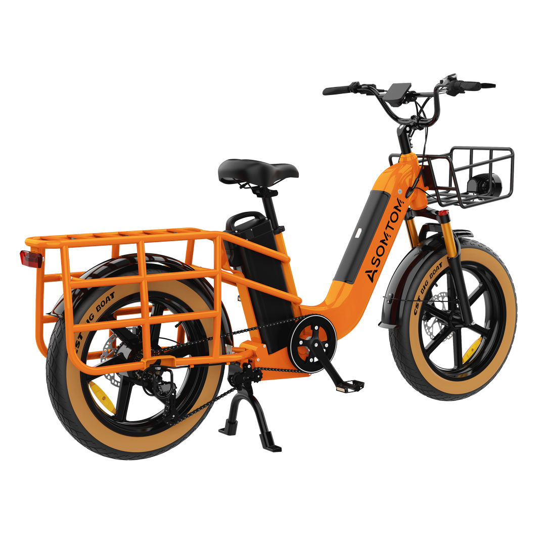 Low-step Dual-battery Cargo E-Bike MAMMOTH