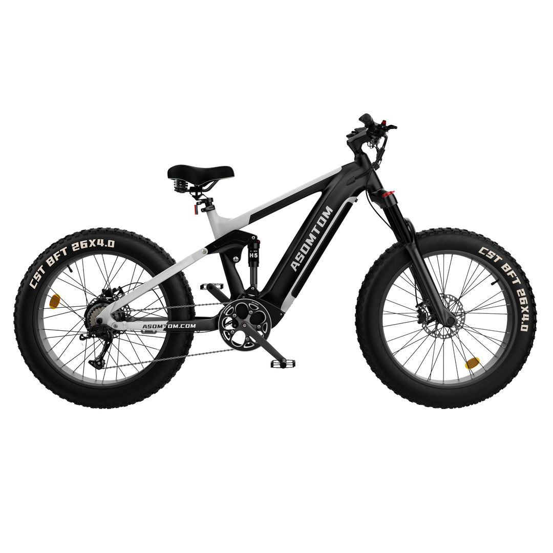 e mtb fully 180mm All-Terrain E-MTB SR6 – Your Ultimate Off-Road Companion – Asomtom Electric Bike