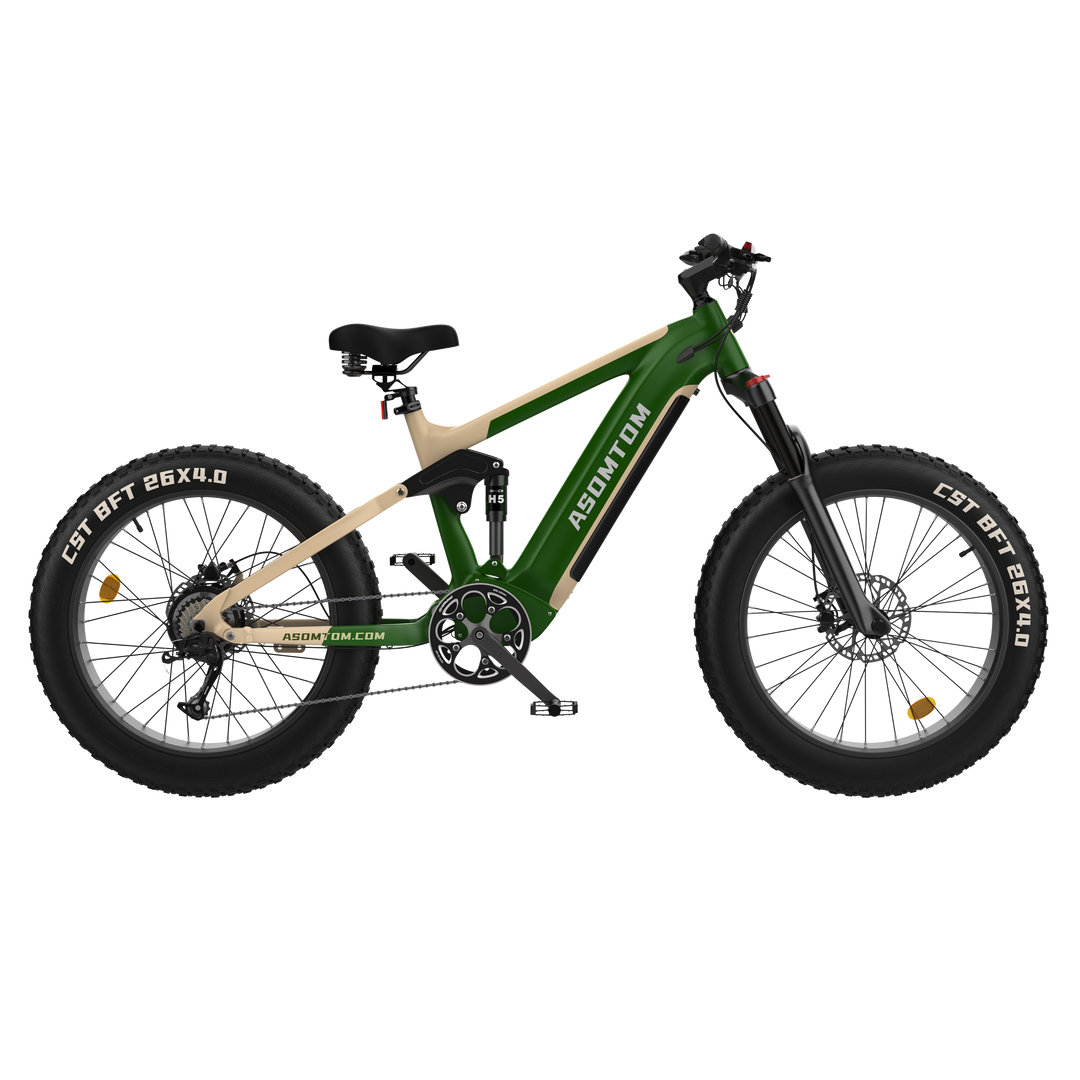 fully e bike mtb All-Terrain E-MTB SR6 – Your Ultimate Off-Road Companion – Asomtom Electric Bike