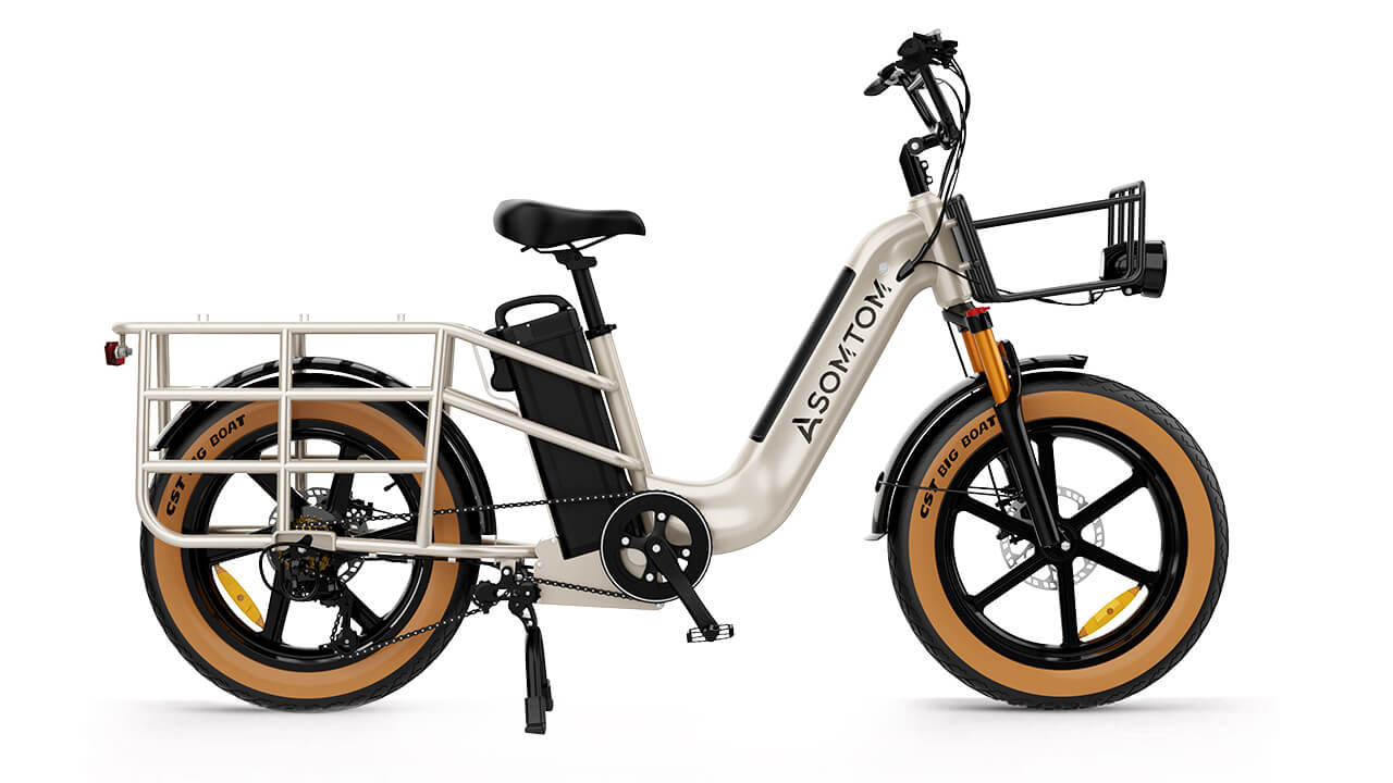Low-step Dual-battery Cargo E-Bike MAMMOTH