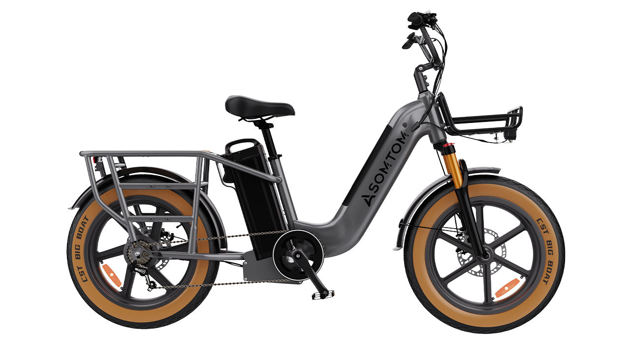 Low-step Dual-battery Cargo E-Bike MAMMOTH