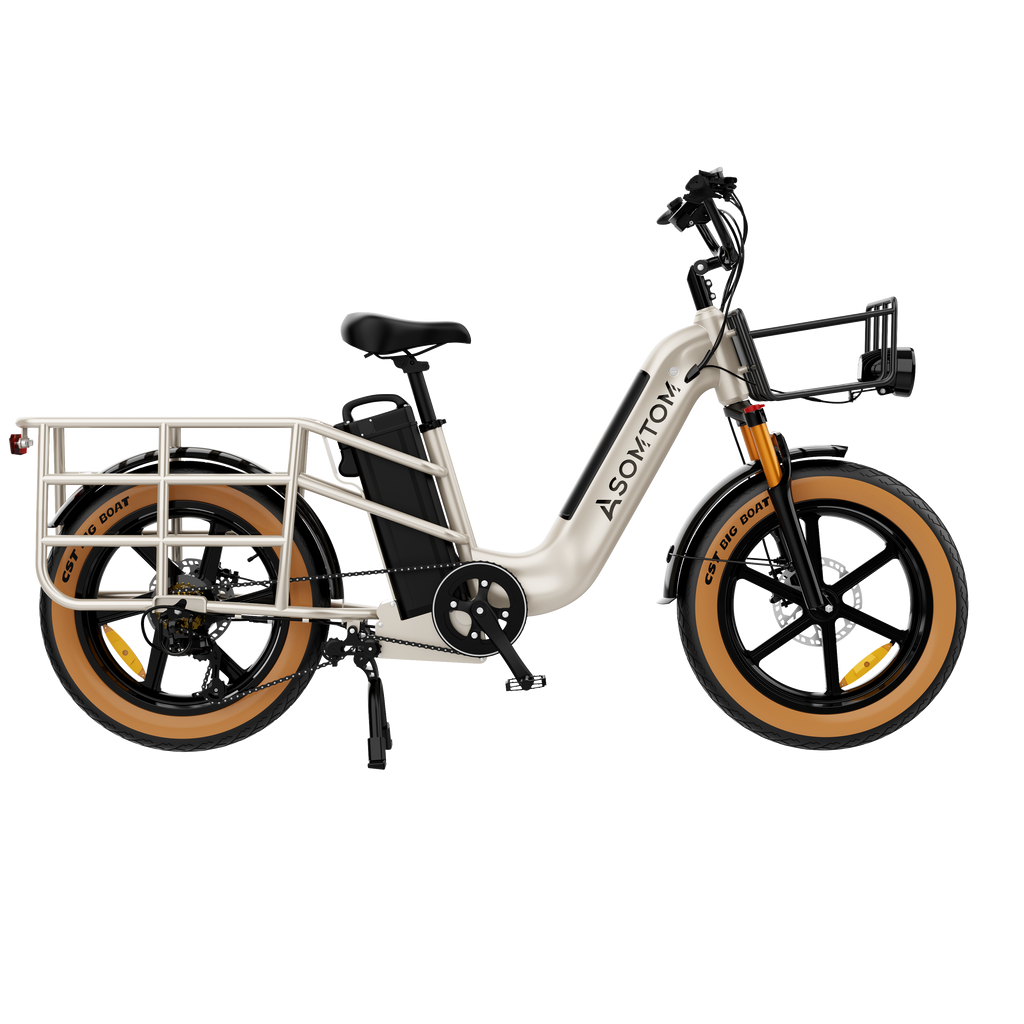 Low-step Dual-battery Cargo E-Bike MAMMOTH