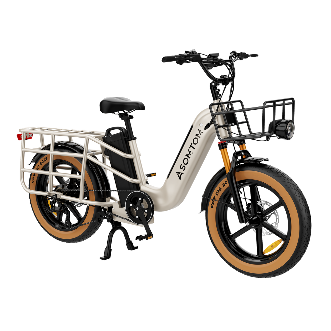 Low-step Dual-battery Cargo E-Bike MAMMOTH