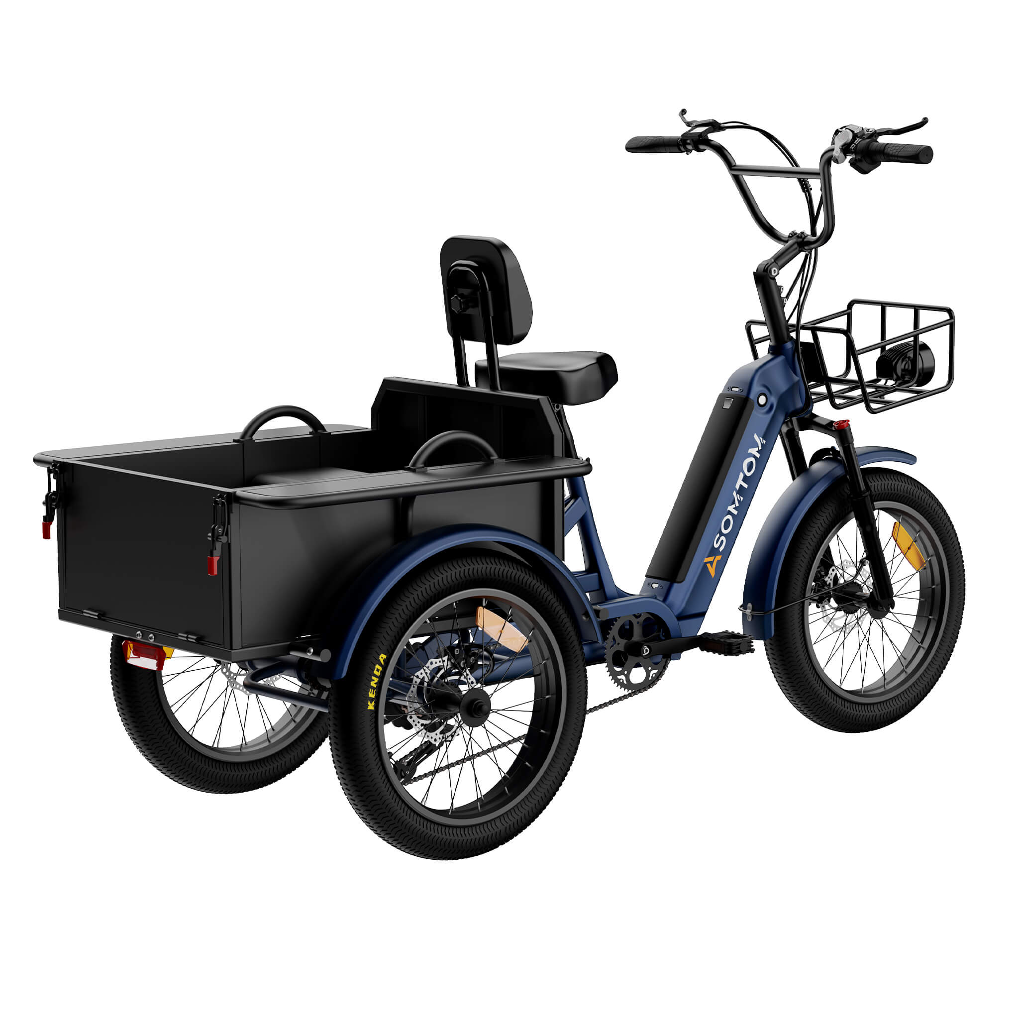 Adult 3-Wheel Cargo Ebike WHALE 2.0 - Asomtom Ebike