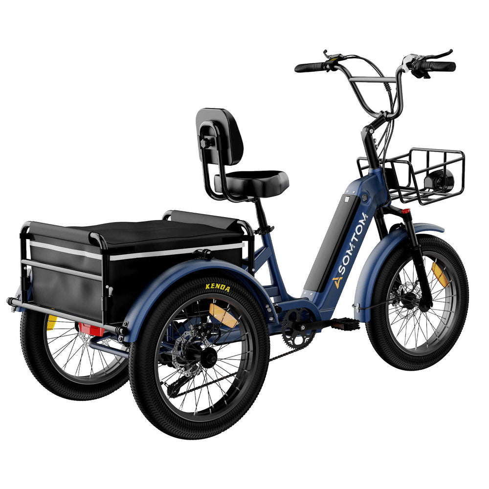 Adult 3-Wheel Cargo Ebike WHALE 2.0 - Asomtom Ebike