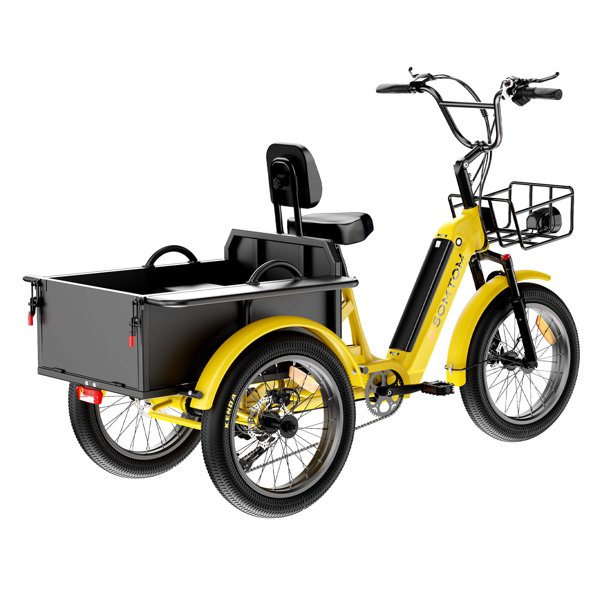 Adult 3-Wheel Cargo Ebike WHALE 2.0 - Asomtom Ebike