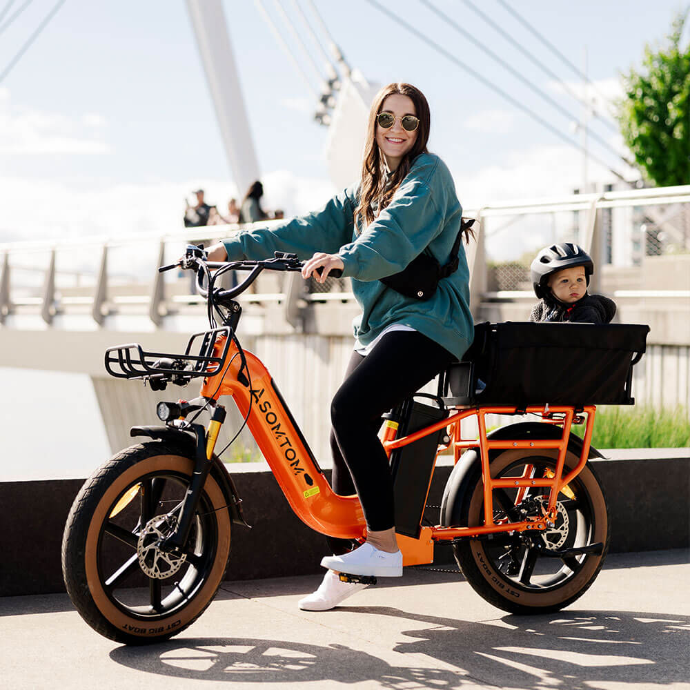Dual-battery Cargo E-Bike MAMMOTH - Asomtom Ebike