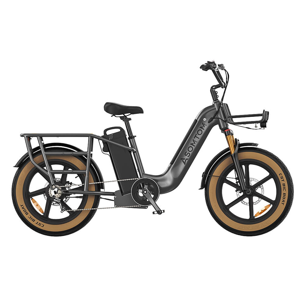 Dual-battery Cargo E-Bike MAMMOTH - Asomtom Ebike
