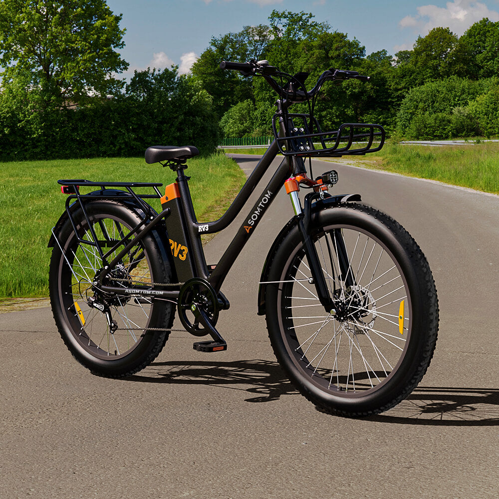 ASOMTOM RV3 City Commuter Electric Bike | 350W Motor | 36V10Ah Battery | Lightweight Urban E-Bike